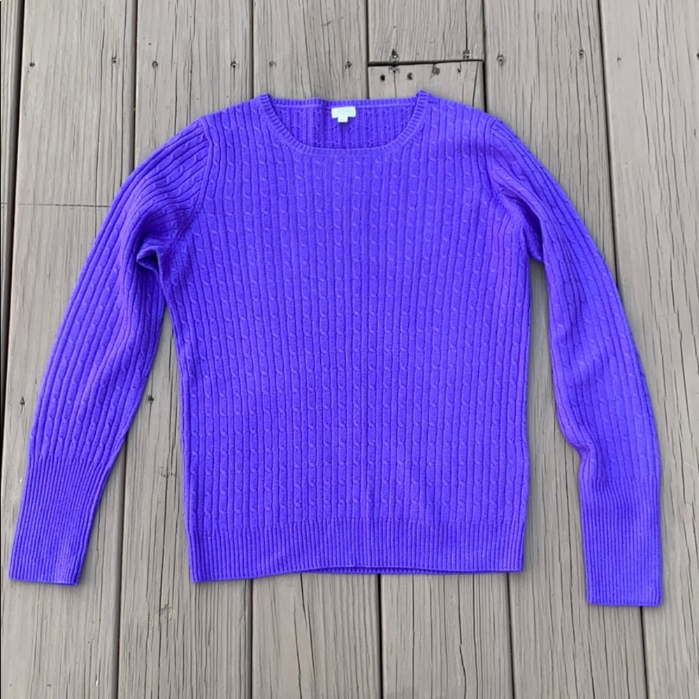 J. Crew purple sweater size XS
